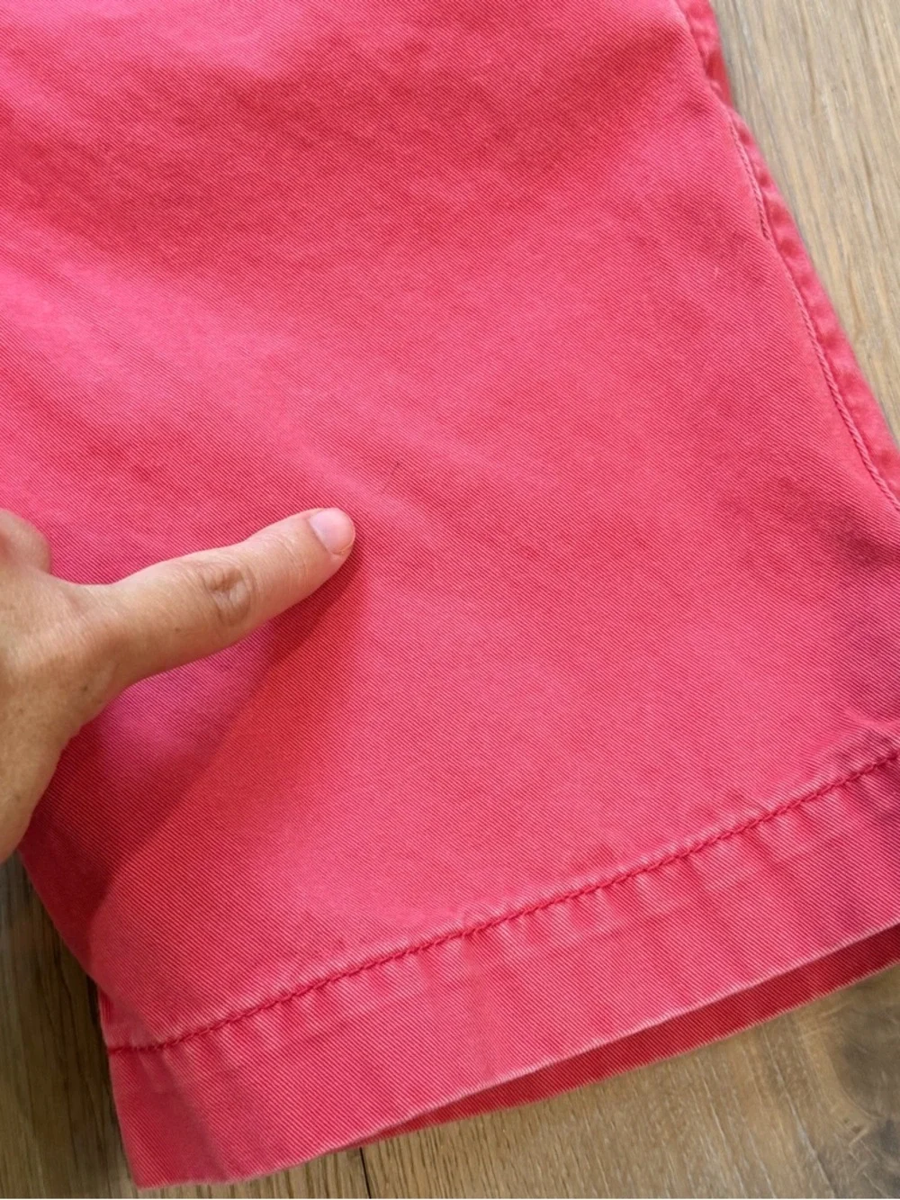 Gap boys 8 reg cotton chino shorts pink-red